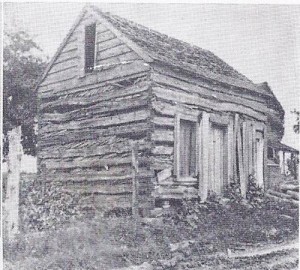 Old Log House, second church bldg, 1881-1889